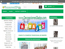 Tablet Screenshot of decoracionesgladys.com